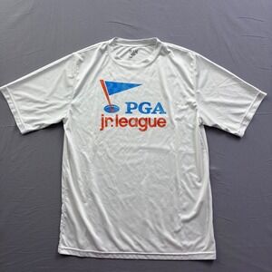 Team 365 PGA Jr League‎ White Performance T-Shirt Mens Medium TT11